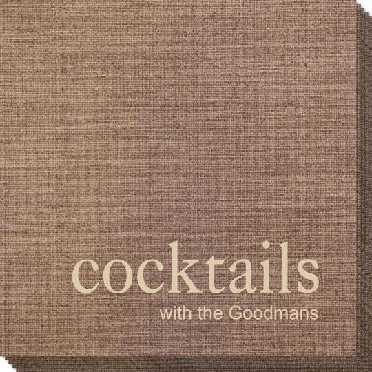 Big Word Cocktails Bamboo Luxe Napkins